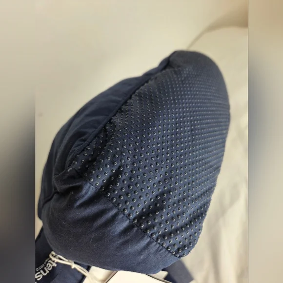 Hastens Size M Navy and White Down Boots /Bootie Slippers